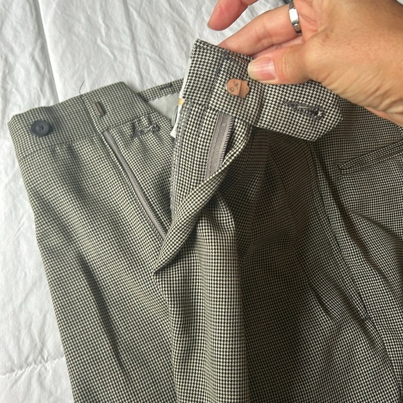 🌿Nino Cerruti  40R black and cream/tan checkered wool suit🌿 - Picture 15 of 17